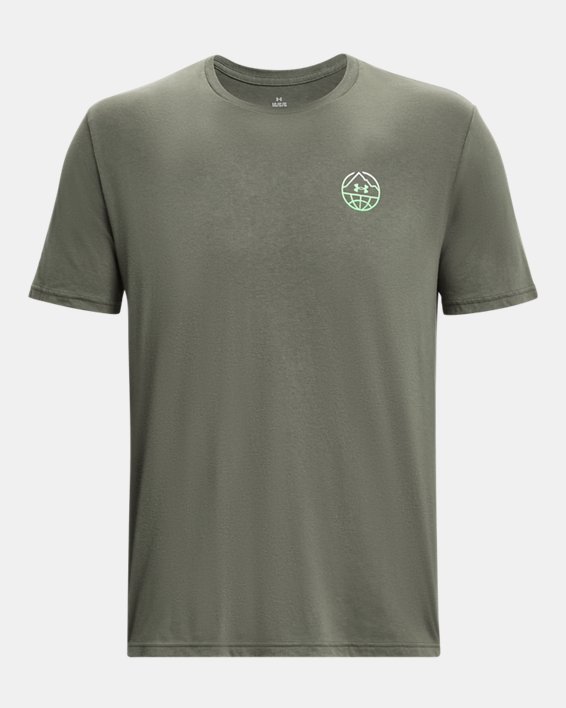 男士UA Outdoor All Terrain短袖T恤 in Green image number 4